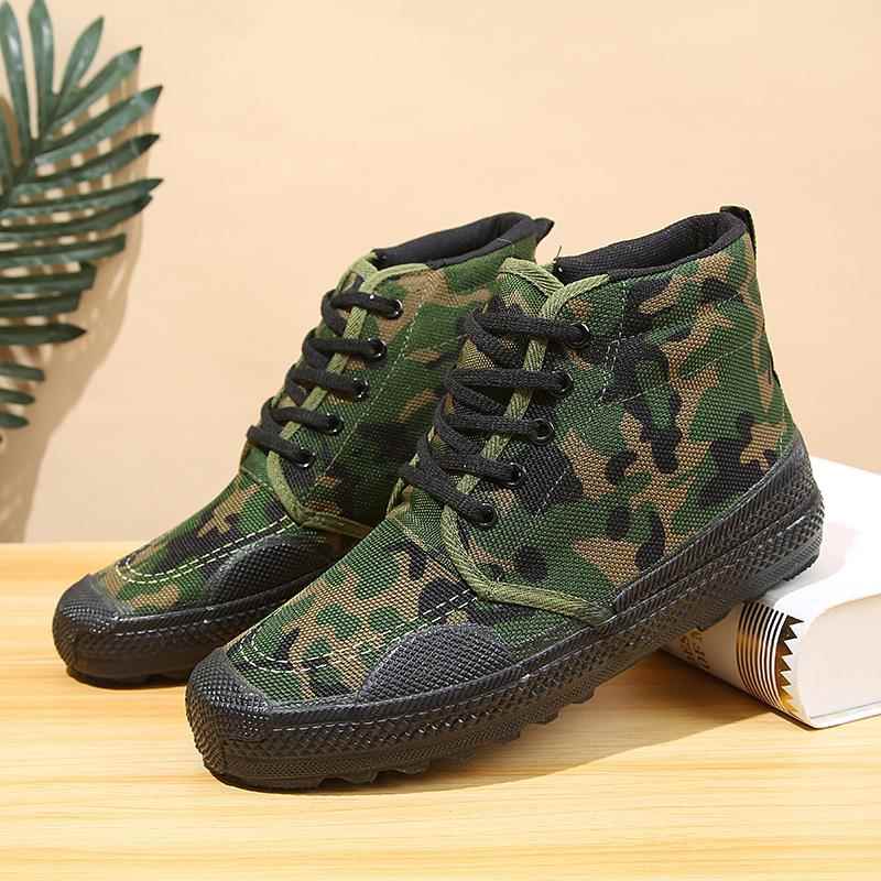 高档男鞋春季解鞋透黑色劳放保鞋耐磨工作鞋气高帮防滑帆布鞋工地