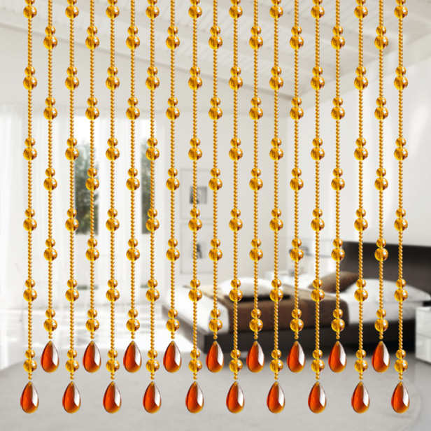 水晶成品拱形免挂帘r打卧室门帘葫芦珠帘厕所玄关卫生间隔断s客厅