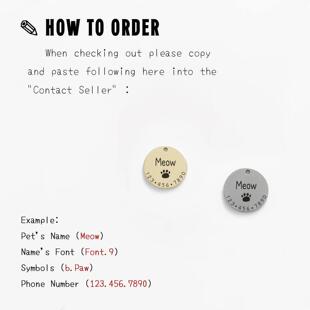 个性 Eng 化宠物猫狗身份标签项圈配件MW001