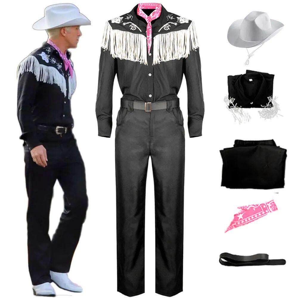 Movie Ken Ryan Gosling Cosplay Costume Adult Men Cowboy Shir图片