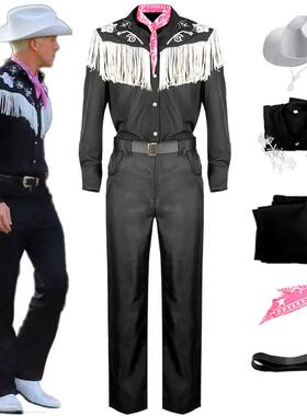 Movie Ken Ryan Gosling Cosplay Costume Adult Men Cowboy Shir