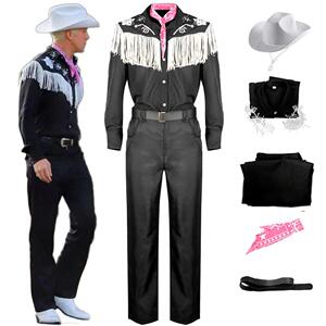 Movie Ken Ryan Gosling Cosplay Costume Adult Men Cowboy Shir