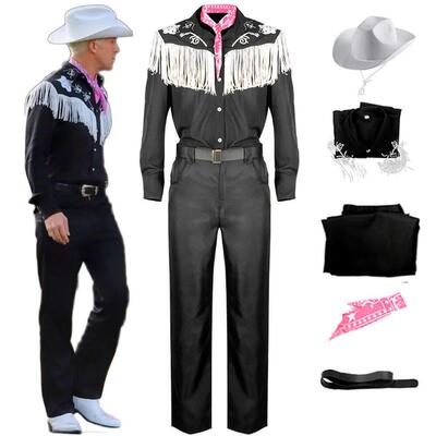 Movie Ken Ryan Gosling Cosplay Costume Adult Men Cowboy Shir