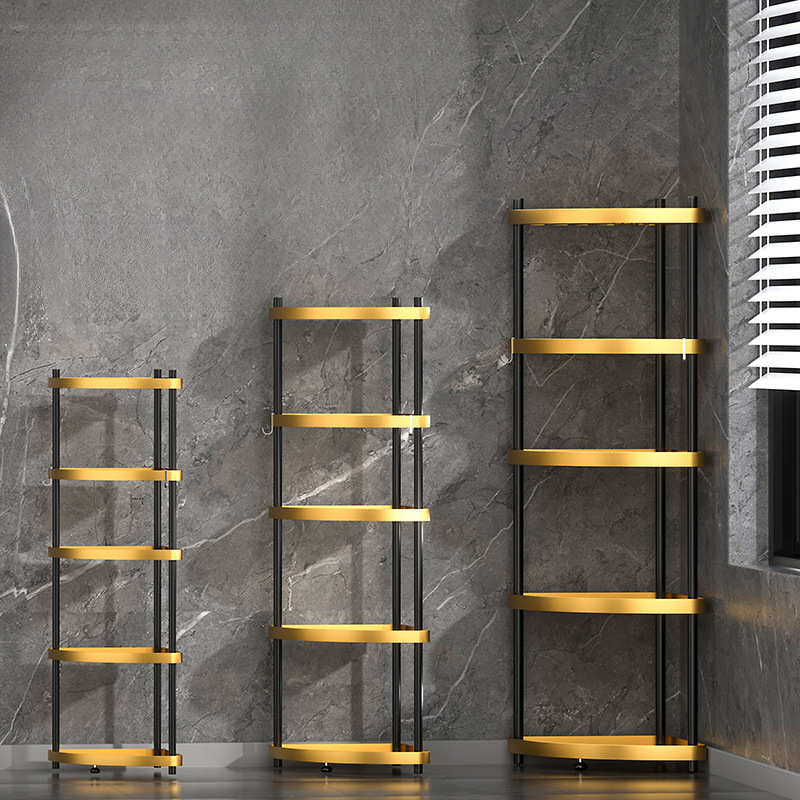 浴室置物架卫生间304不锈钢收纳架子厕所洗手间多层三角架落地式