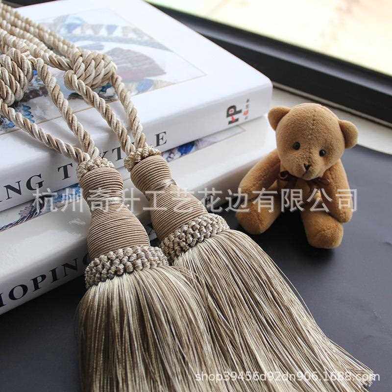 新款直销高档欧式窗帘花边挂球手工大号装饰配件龙须辅料流苏绑球