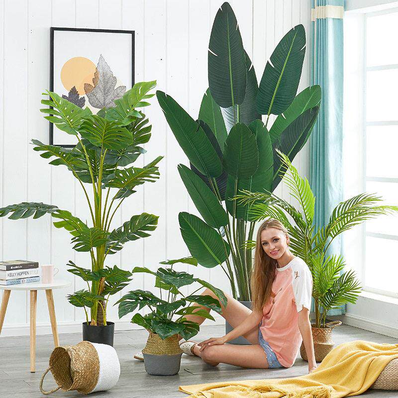 Nordic artificial green plants decoration large fake tree