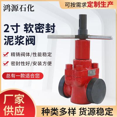 2寸软密封泥浆阀Z23X-50-35-1003软密封泥浆闸阀