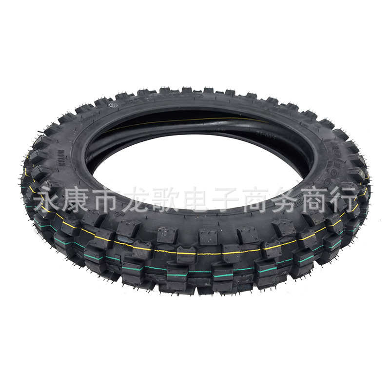 远星摩托车轮胎越野摩托车配件 深齿80/100-12寸内外胎轮胎6层级