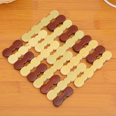 Bamboo Heat-Insulating Pads, Creative Square Table Mats for