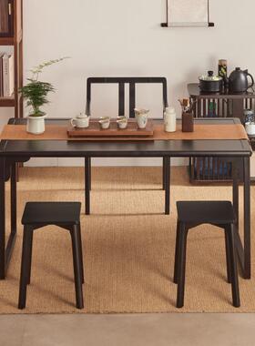 7K新中式实木阳茶桌茶椅台小法户型泡茶桌组合办台公室禅GCN意书