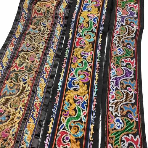 少数民族服装装饰花边辅料 中国风刺绣条码花边 民族织带辅料批发