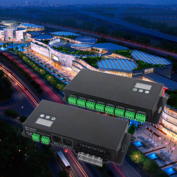 珠海DMX512解码器,24路dmx解码器,多通道控制器24通道解码器rgbw