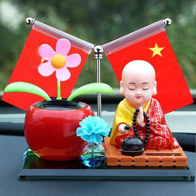 正品车摆件红旗太能摇头和敲木鱼汽车载香水香薰摆阳尚件车内饰品