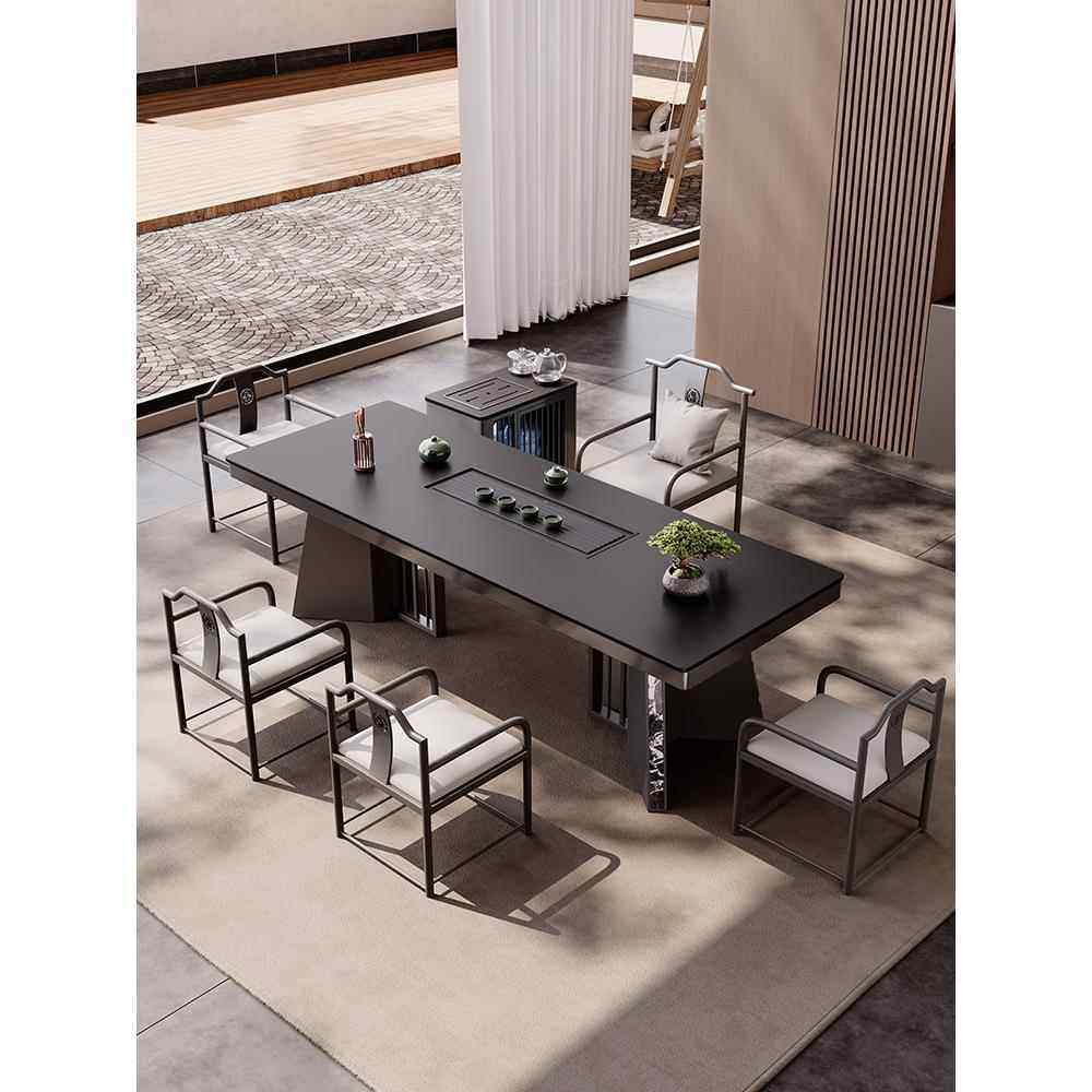 岩板茶桌2025新款高端轻奢现代高级感办公室烧水壶一体全自动茶台,住宅家具,家用茶台/茶桌,淘宝优惠券,粉丝福利购,淘宝优惠卷