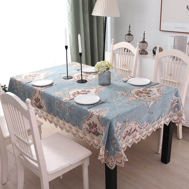 新款欧式风格高形奢华茶几客端厅桌家用餐桌布方桌正方长方形布艺