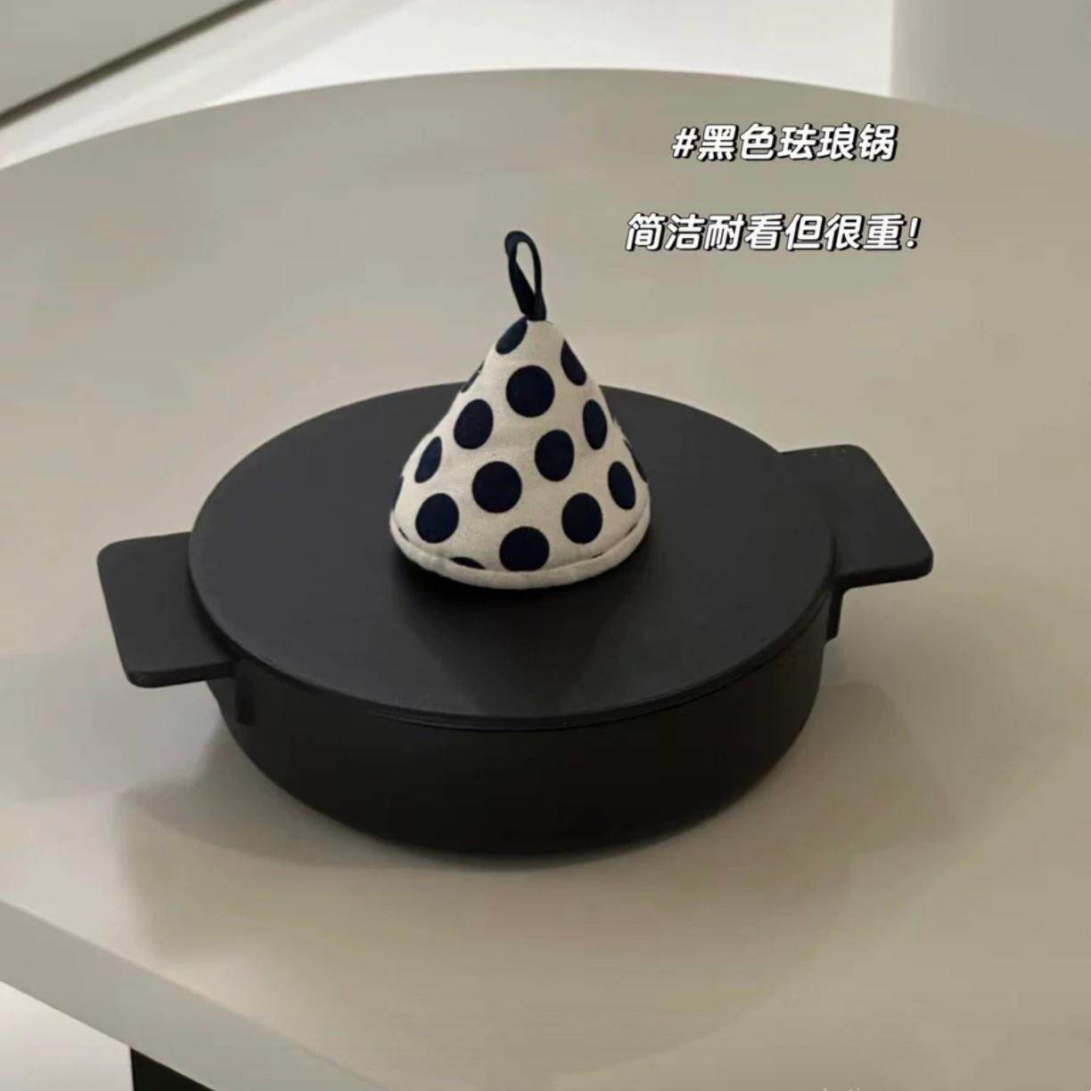 外贸极简风23铸铁珐瑯锅炖锅焖煮煲汤锅砂锅无涂层饭厅家用电磁炉