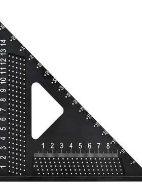 英角尺/木工铝合金公制公制三度角尺木工7inch英制直角尺90/