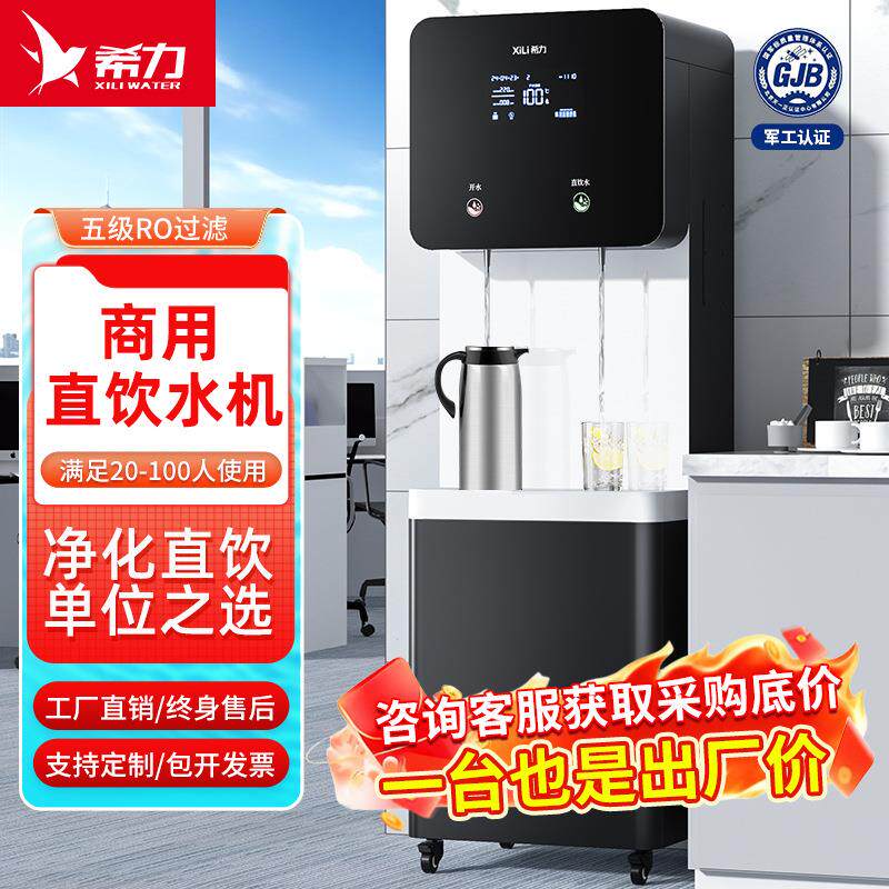商用净水器RO反渗透过滤单位办公室学校大流量加热立式直饮机