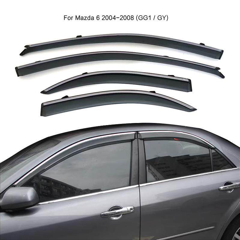 专用于2004-2008马自达6晴雨挡车窗防雨眉Mazda 6加厚注塑挡雨板