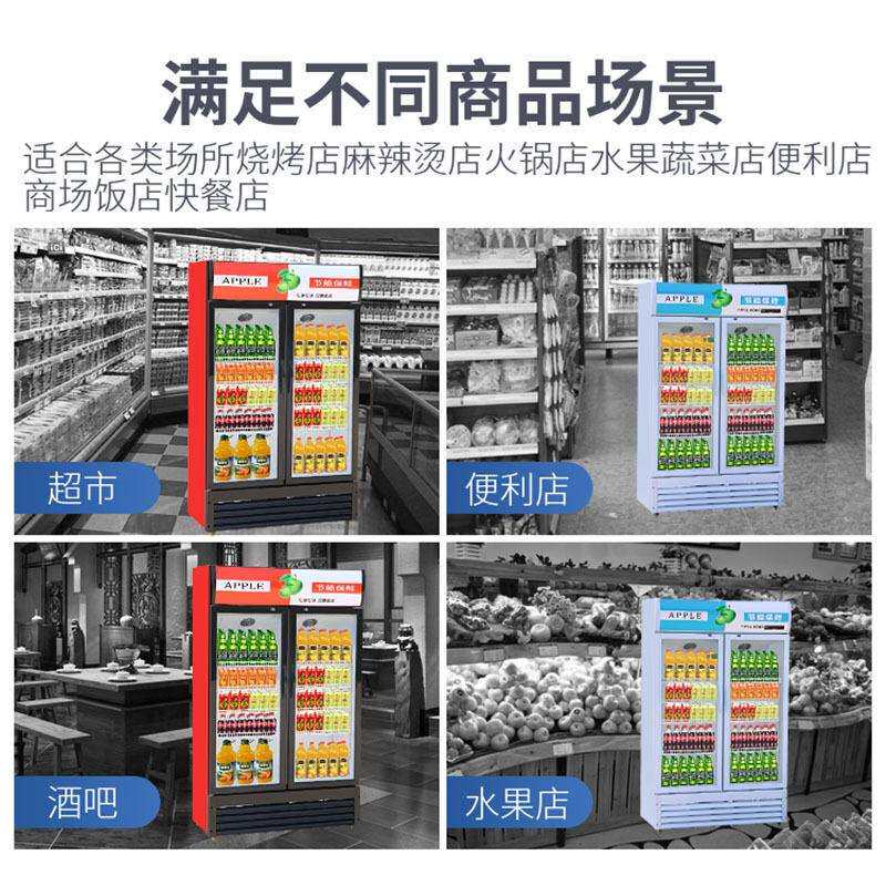 饮料柜商用展示柜啤酒冷藏柜保鲜柜单双三门风直冷冰柜