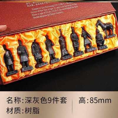 陕西西安小秦始皇兵马俑纪念品工艺品模型模具玩具小摆件套装手办