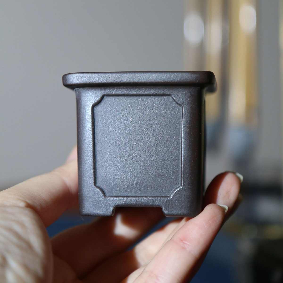 宜兴紫砂花盆手工仿古四方形多肉花盆微型盆盆景盆掌上盆栽小盆