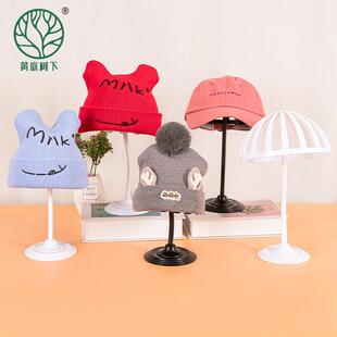 新款直销儿童帽架母婴店帽子帽托放假发支架展示架塑料立体镂花帽