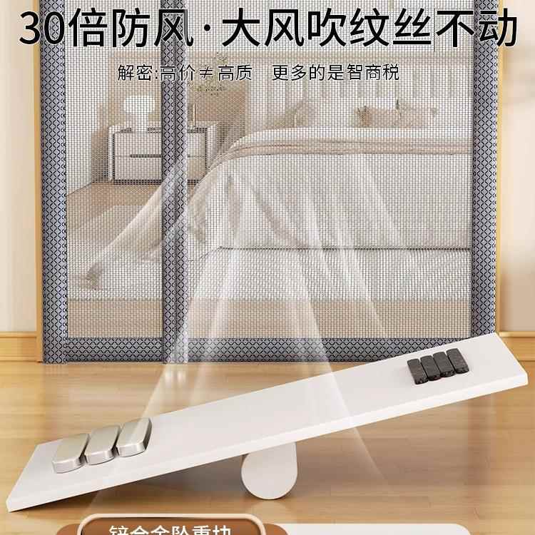 2025新款帘侧开入户门防蚊门家磁性磁F99ST8H7条防盗门纱门门纱用