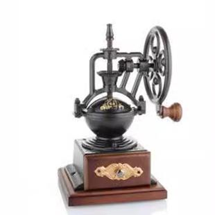 铸铁磨芯实木底座转轮轮盘 古典手摇磨豆机欧式 Beng风格 款