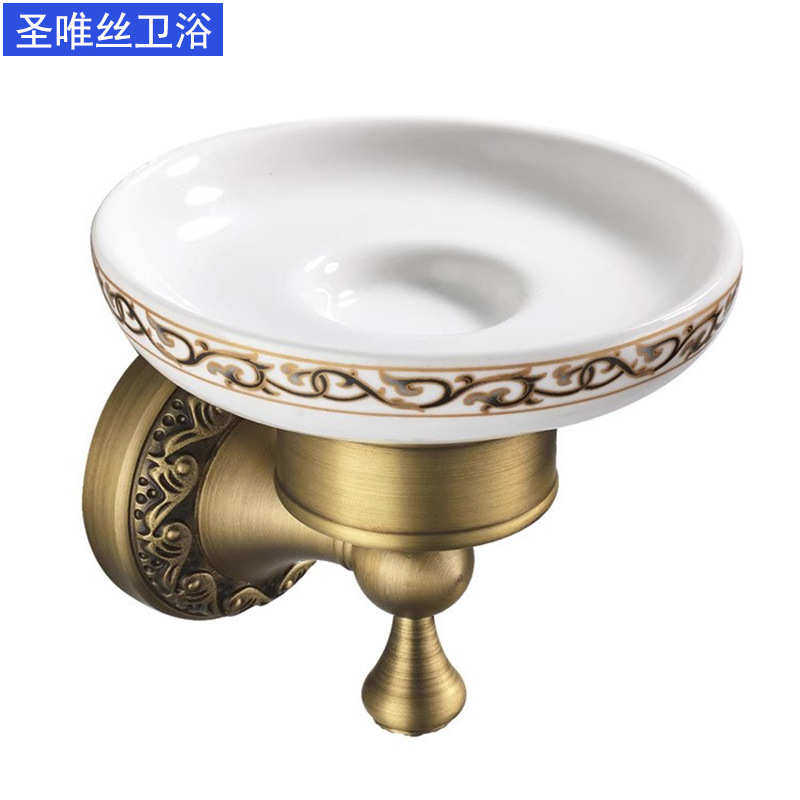 厂家直销浴室用免钉陶瓷金边高档壁挂不积水挂墙香皂盒肥皂碟肥皂,收纳整理,壁挂晾晒架/网,淘宝优惠券,粉丝福利购,淘宝优惠卷