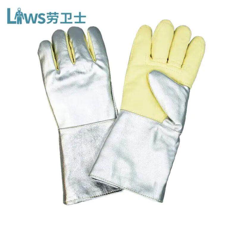 劳卫士LWS-L545 耐高温500度 芳纶隔热手套 耐磨防切割 45厘米 - 实物图