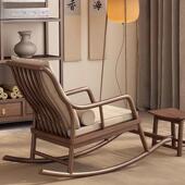 发懒人单人沙躺椅全实脚中式 木摇摇椅阳台午家睡用休闲民QDB宿踏