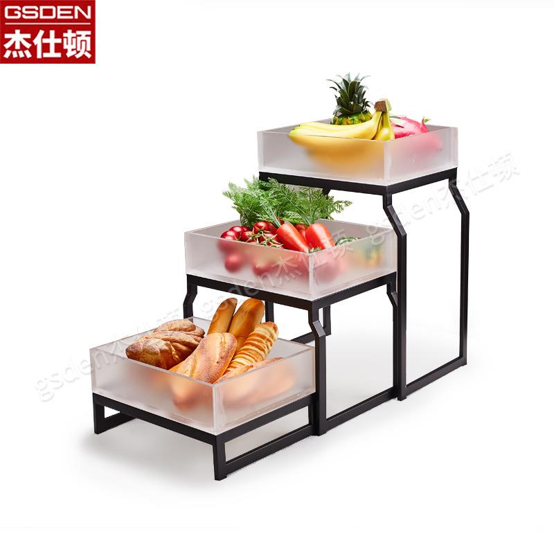 自助餐食物展示盘阶梯甜品台冷餐凉菜高低展示架摆台水果沙拉盘