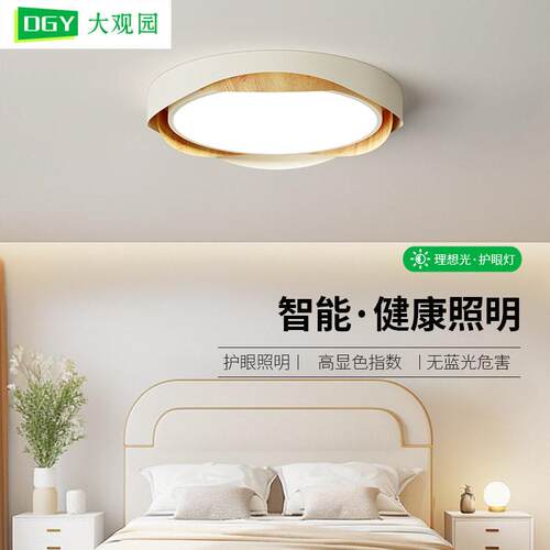 大观园卧室灯吸顶灯意式新款灯现简约北欧极简主卧房间灯具412L