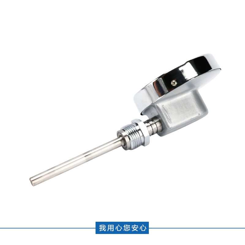 。双金属温度计WSS401/411不锈钢径轴向指针锅炉管道工业温度测量