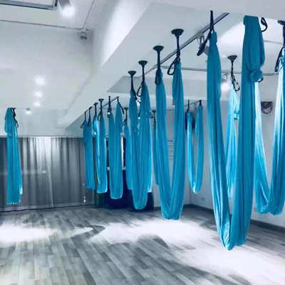 爆款纯色空中瑜伽吊床 反重力一片式无拼接弹力布套装 瑜伽馆吊绳