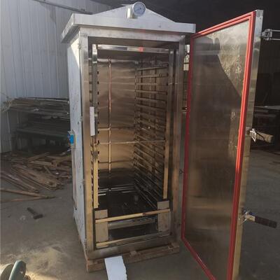 供应食品厂加厚型馒头蒸箱 单门尖顶不锈钢蒸房门缝不跑汽不漏汽