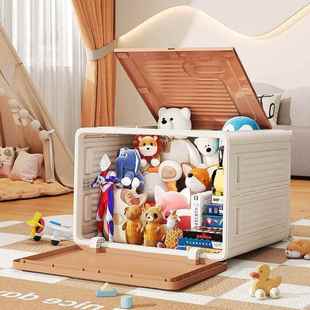 衣箱玩具简易塑料飘窗收整TMT箱家用衣服衣理物折叠置柜翻盖物纳
