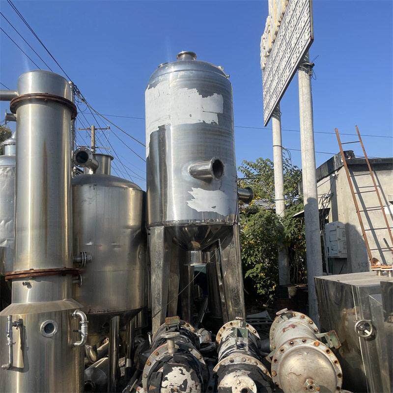 转让二手不锈钢蒸发器 真空多效蒸发装置 不锈钢化工蒸发设备
