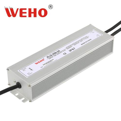 led防水开关电源XLG-350W直流变压转换器IP67户外直流电源12V 24V