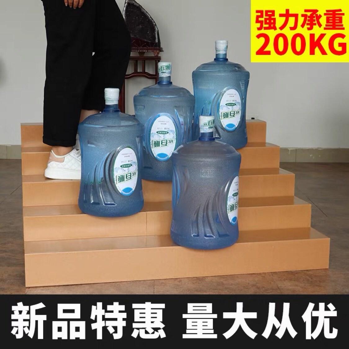 水果店纸板货架展示架台阶梯形陈列架子创意多层果蔬生鲜超市蔬菜