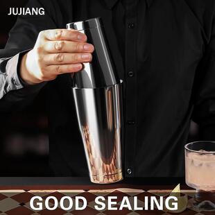 巨匠调酒器套装二段式不锈钢雪克壶奶茶店波士顿摇壶酒吧专业工具