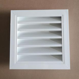 定做铝合金防雨百叶窗 室外电力箱变基础单层外墙通风口厕所透气