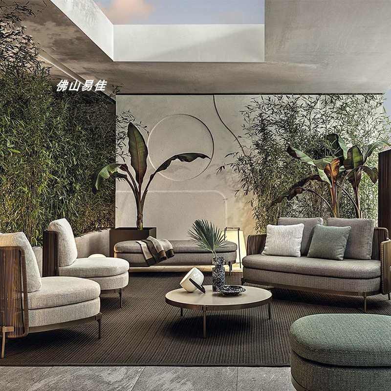 户外沙发组合休闲露台庭院别墅花园阳台藤椅室外双人藤编沙发家具,住宅家具,户外沙发,淘宝优惠券,粉丝福利购,淘宝优惠卷