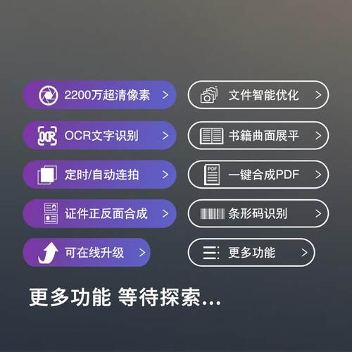 科密A5320高拍仪2200万像素A3扫描仪文件PDF合成OCR识别国产系统