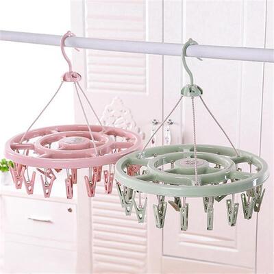 Drying sock rack Clothes hanger clip hooks晾衣挂钩晒袜子夹子