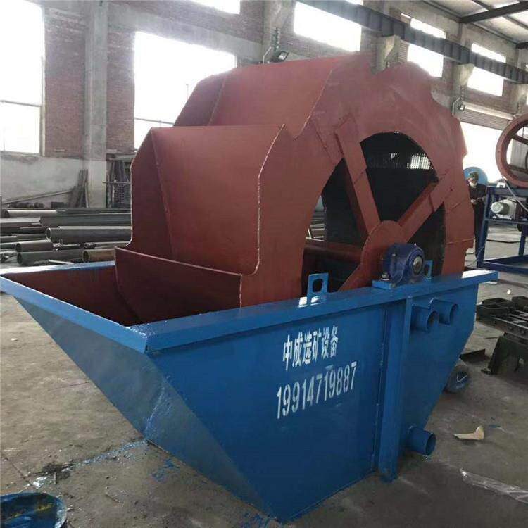 沙场洗沙设备单轮双轮型号水轮洗沙机轮式洗砂机砂石河沙高产节能