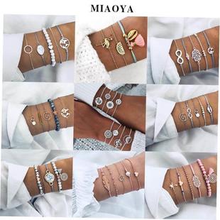 European American Cross 女式 Set 手链 border Bracelet 欧美套装