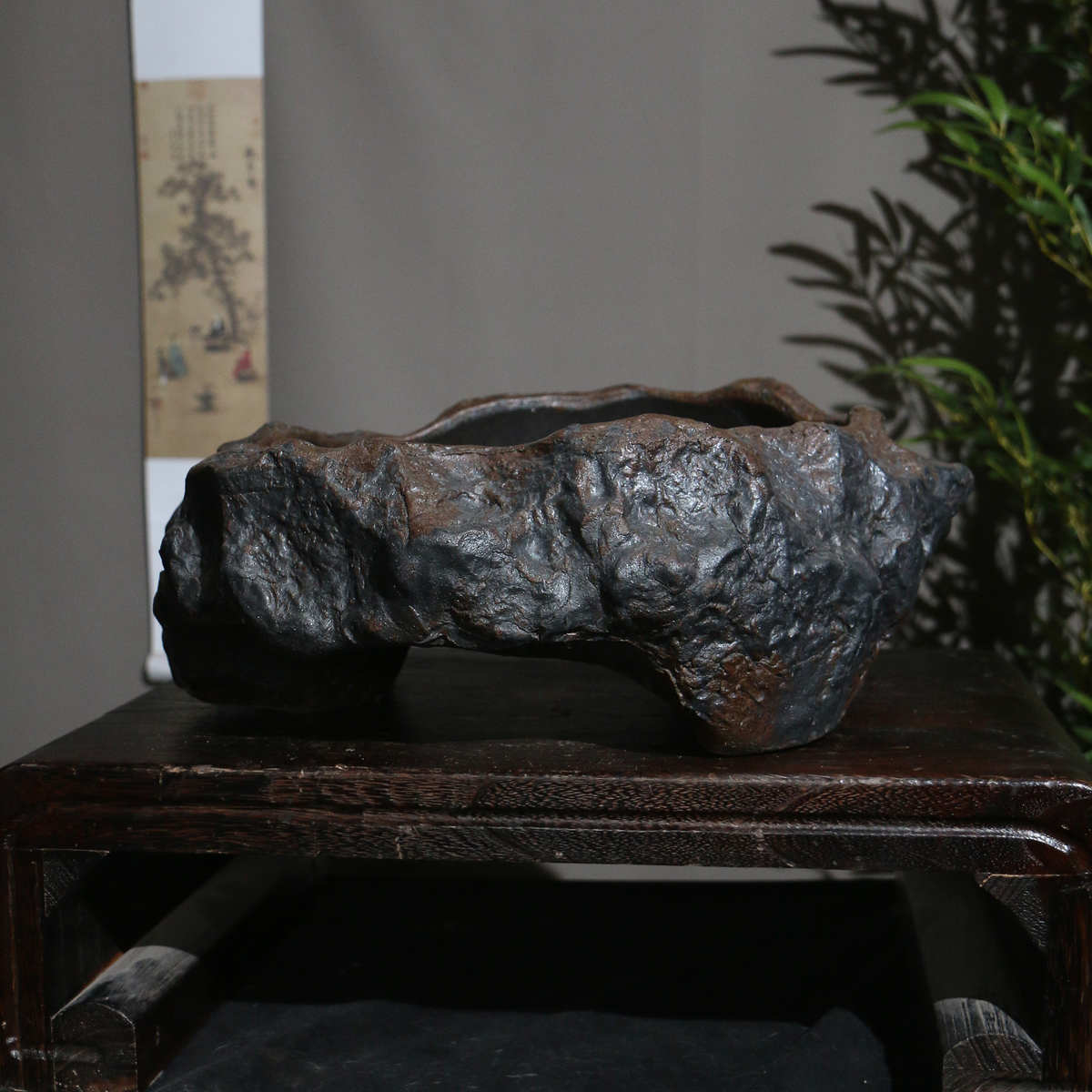 陶乡粗盆木桩觅盆景禅意花盆手工烧盆南蛮大号紫砂盆异形盆柴陶盆