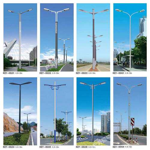 6米7新农村户外太阳路灯市政工程米道路路照明感应LBP能灯灯杆厂